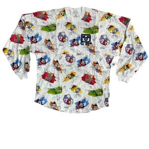 new WALT DISNEY WORLD SPIRIT
JERSEY shirt pinocchio dumbo ink and paint ADULT XS